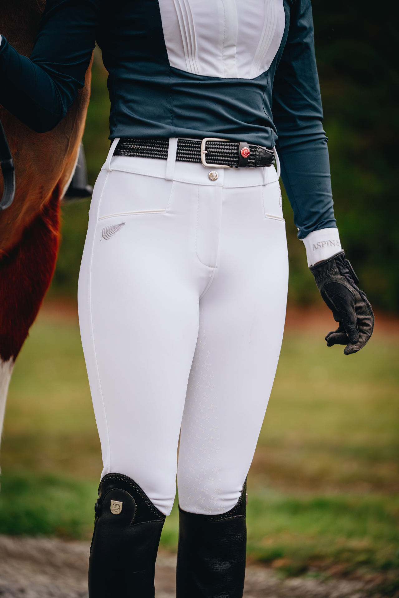 Melissa - White Full Seat Dressage Breech