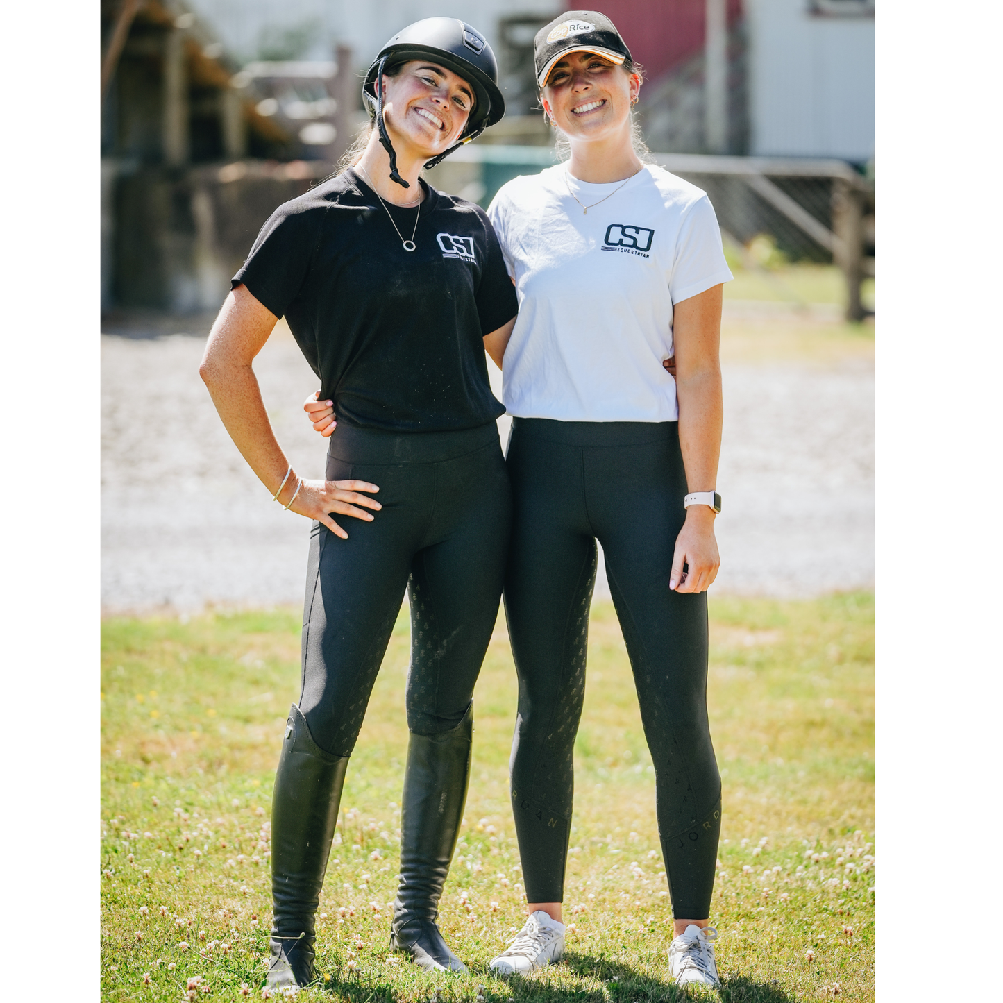 Tina - High Waisted Full Seat Equestrian Tight - Black