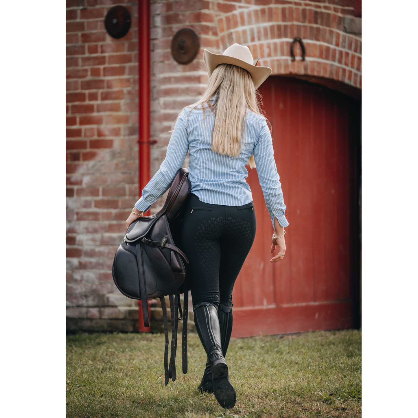 'Chanel' Black High Waisted Full Seat Breeches