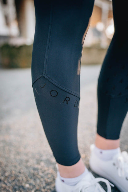 Tina - High Waisted Full Seat Equestrian Tight - Black
