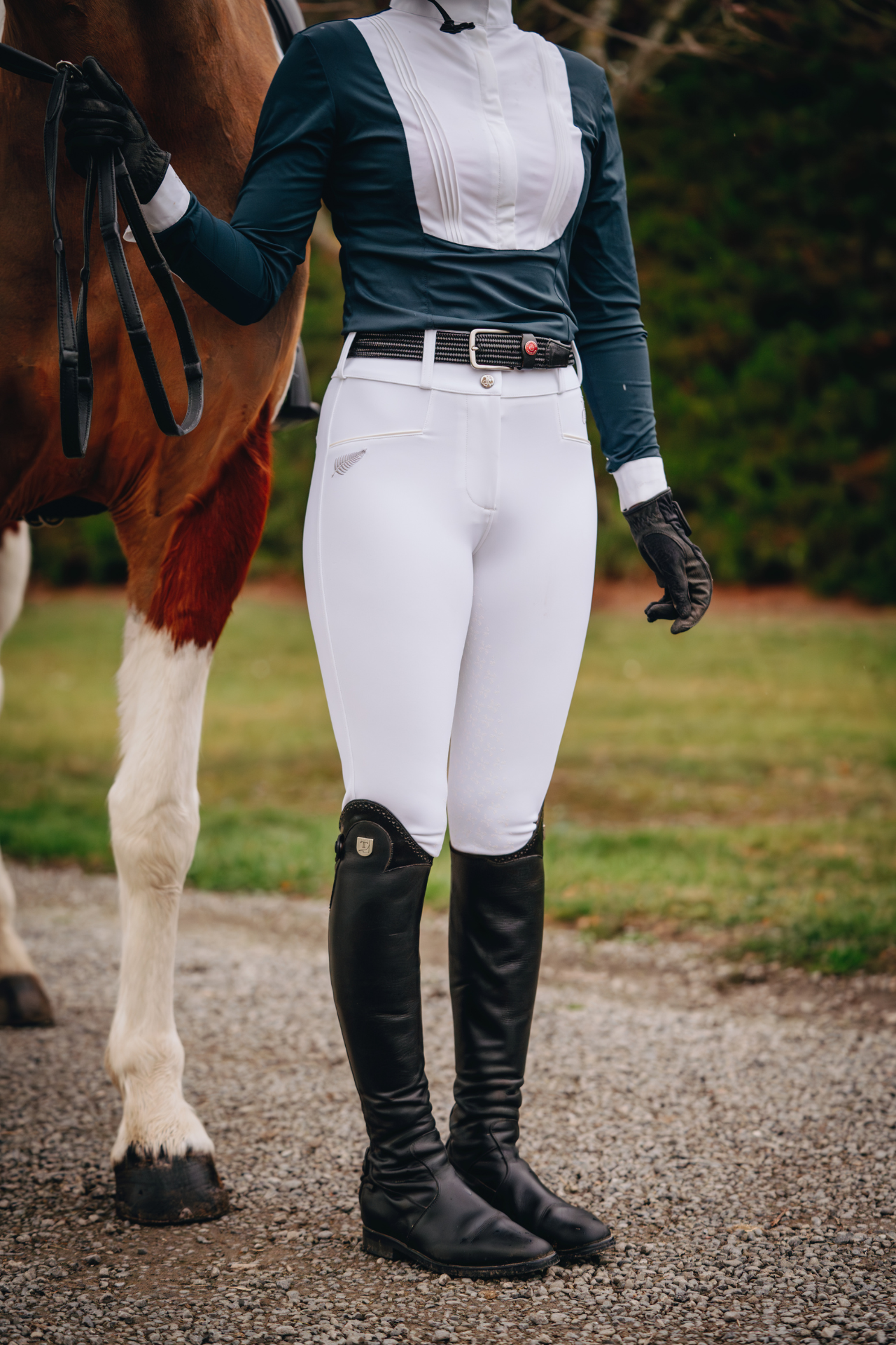 Melissa - White Full Seat Dressage Breech