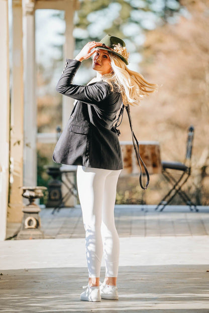 Marilyn - White High Waisted Equestrian Breeches
