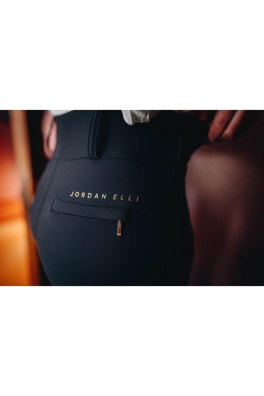 Audrey - Navy High Waisted Equestrian Breeches