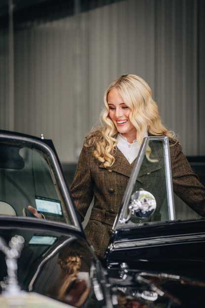 Brentwood Trench Coat - Green Tweed