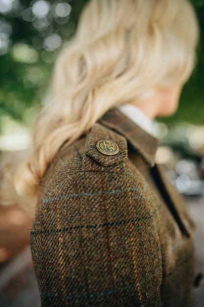Brentwood Trench Coat - Green Tweed