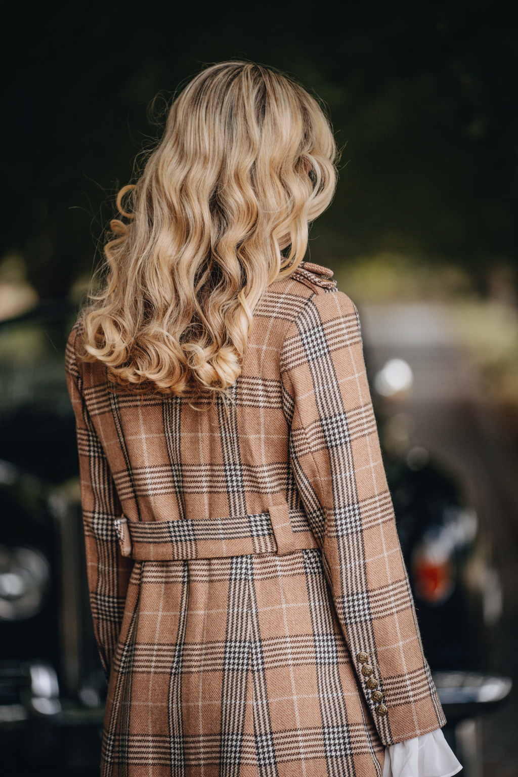 Brentwood Wool Trench Coat - Camel Tweed