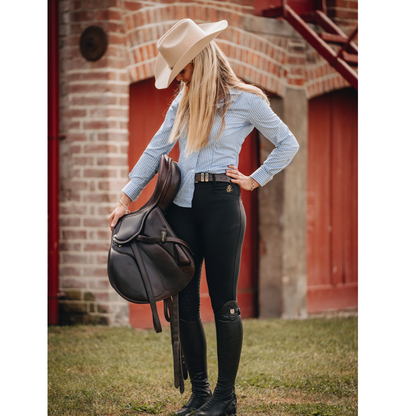 'Chanel' Black High Waisted Full Seat Breeches