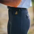 Audrey - Navy High Waisted Equestrian Breeches
