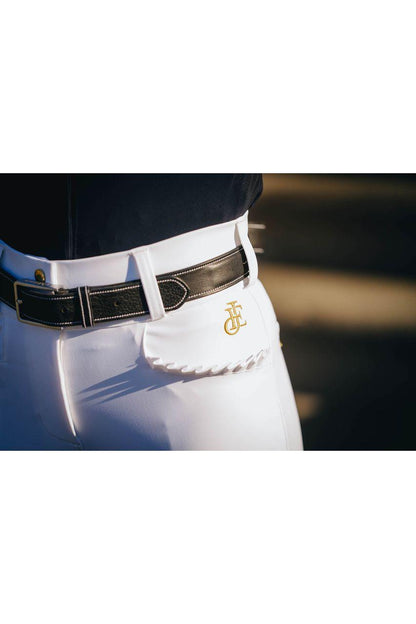Marilyn - White High Waisted Equestrian Breeches